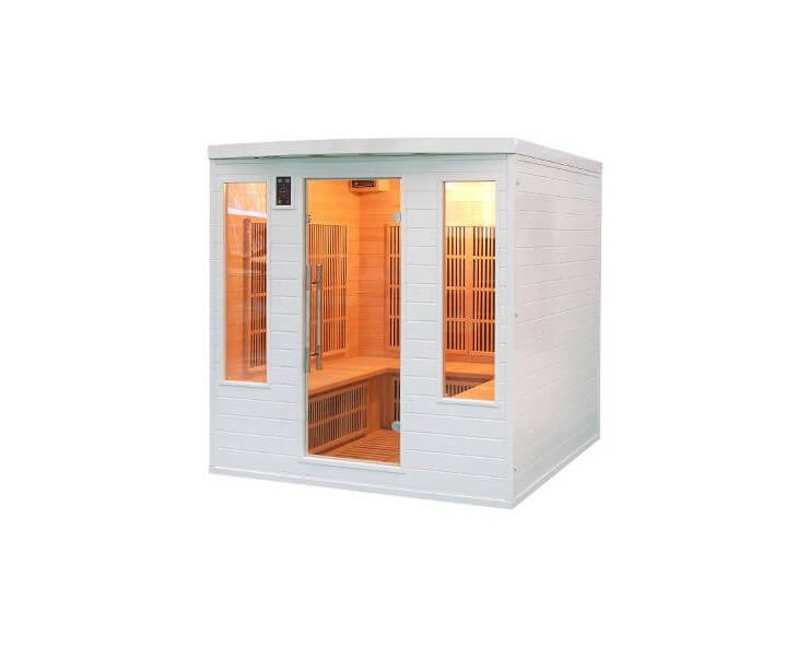 sauna infrarouge france sauna soleil blanc 4 5 places