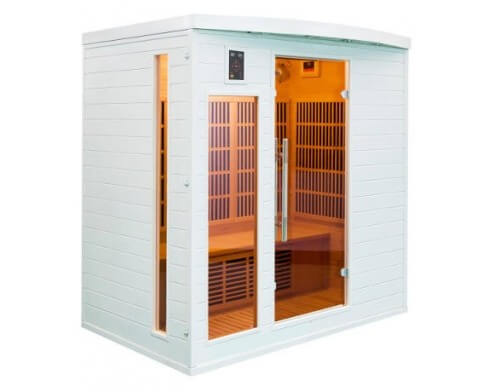 sauna infrarouge soleil blanc 4 places