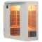 sauna infrarouge angulaire soleil blanc 3 4 places