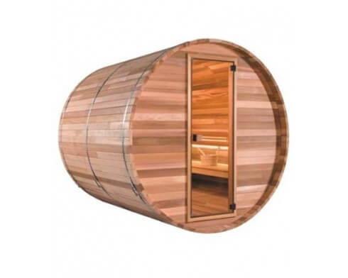sauna exterieur tonneau barrel