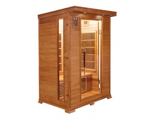 sauna infrarouge luxe 2 places