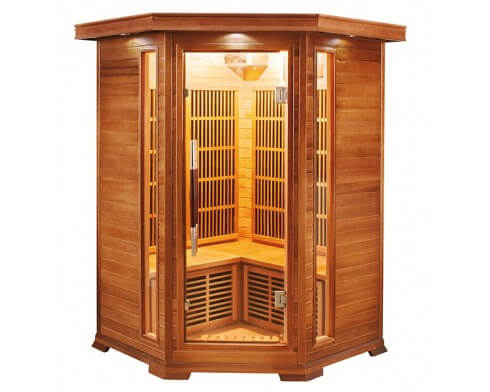 sauna angulaire luxe 2 a 3 places