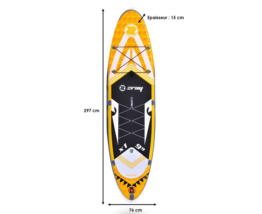Stand Up Paddle Gonflable Zray X1 - X Rider 9'9"